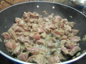 Cook for 10 minutes or until juices are gone and meat is slightly browned.
